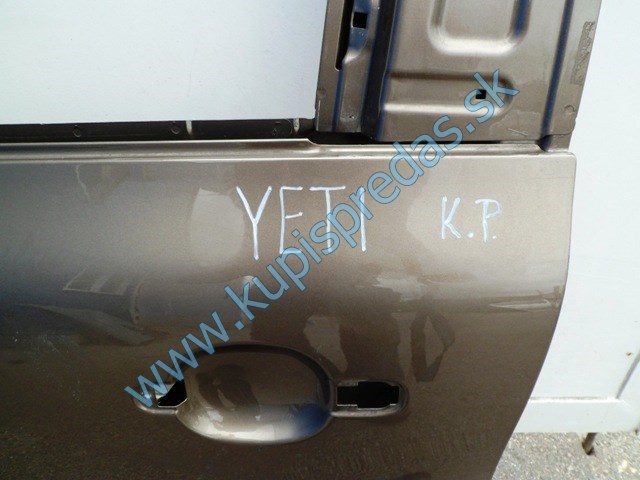 ľavé zadné dvere na škodu yeti, autodiely na škoda yeti, 